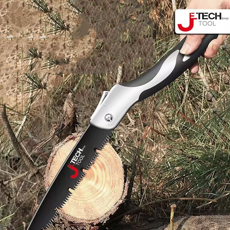 منشار يدوي خفيف الوزن محمول قابل للطي شديد التحمل للتخييم الخشبي، منشار تشذيب الخشب بنفسك مع أدوات تشذيب الأسنان الصلبة