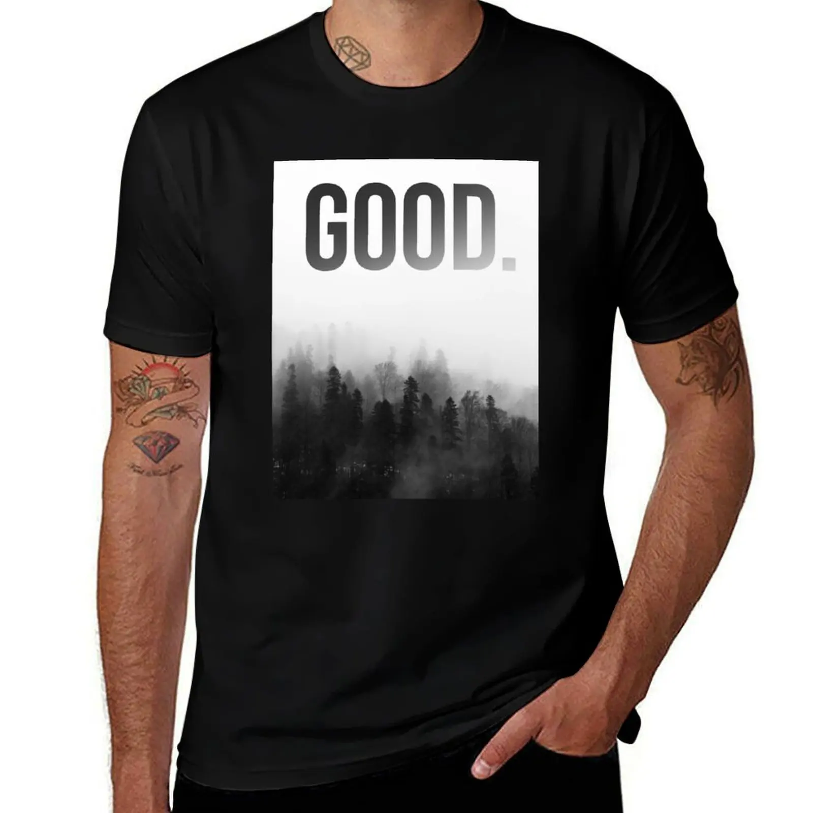 

GOOD Active T-Shirt cotton tshirt 100% man t shirt cotton T-Shirt