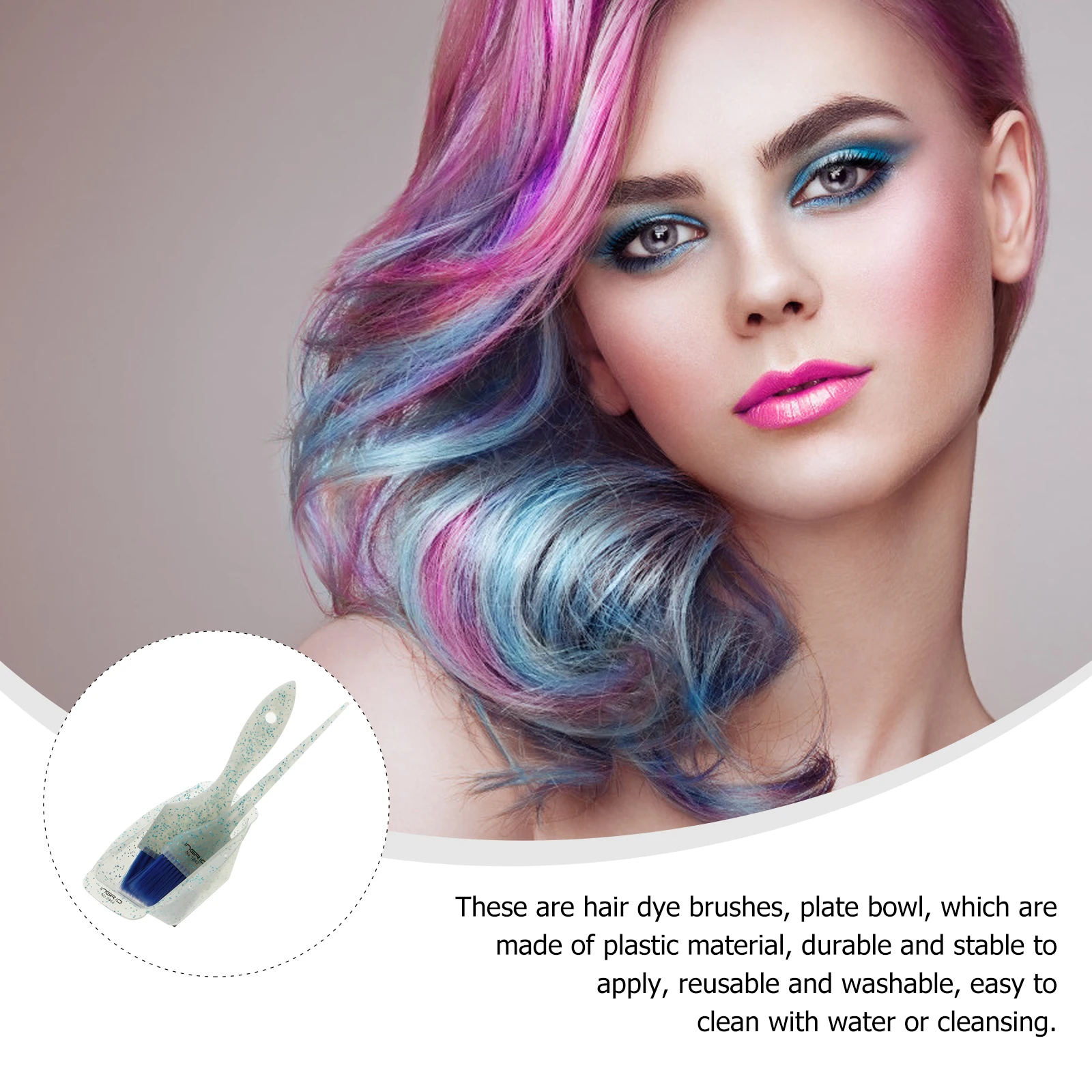 

5 Pcs Hair Dye Kit Tool Dyeing Tools ing Board Plastic Diy Salon Coloring