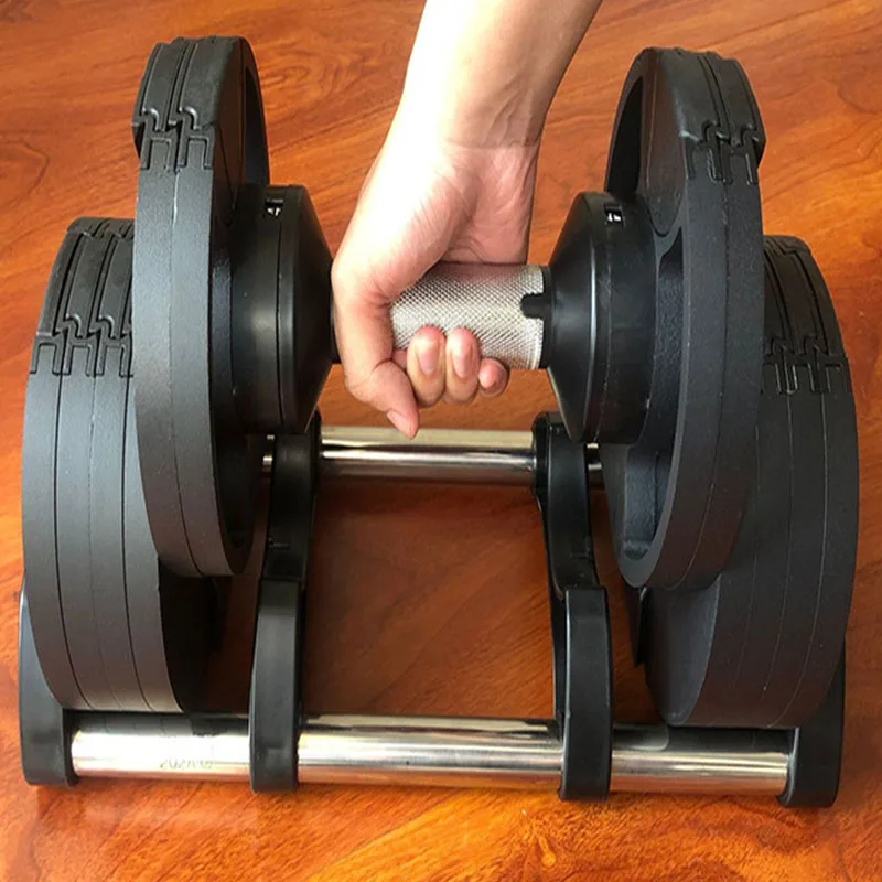 Adjustable dumbbells for men, detachable dumbbells, 9 speed adjustment, 40kg (4kg in size)