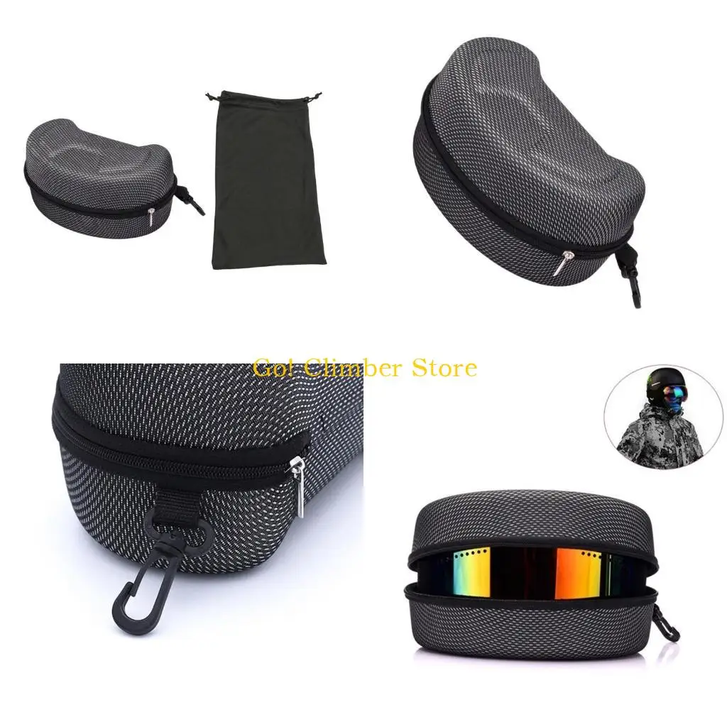 

Q84C Glasses Box Sports Glasses Storage Holder Sports Skiing Glasses Protective Bag