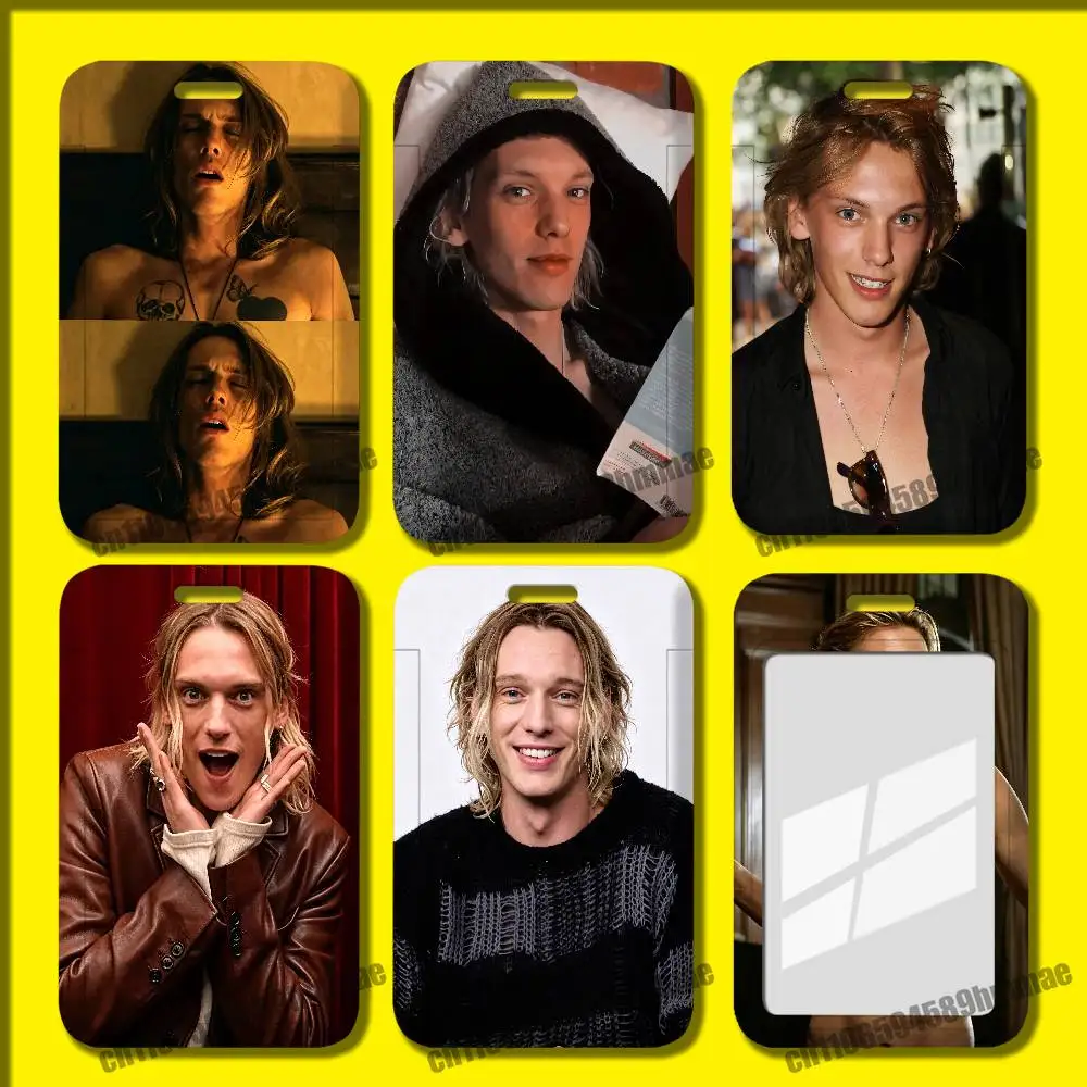 For Jamie Campbell Bower Employee ID Card Holder Office Badge Student Work Bank Credit Holders Hard Case Shell