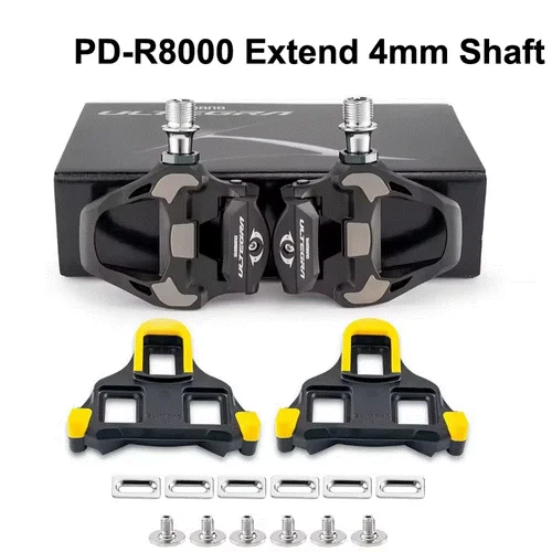 Imagen 2 del producto Pedales Shimano PD-RS500 R550 R8000 R9100 Originales Shimano SPD con Calas SM-SH11, Pedales de Bicicleta con Sistema de Bloqueo