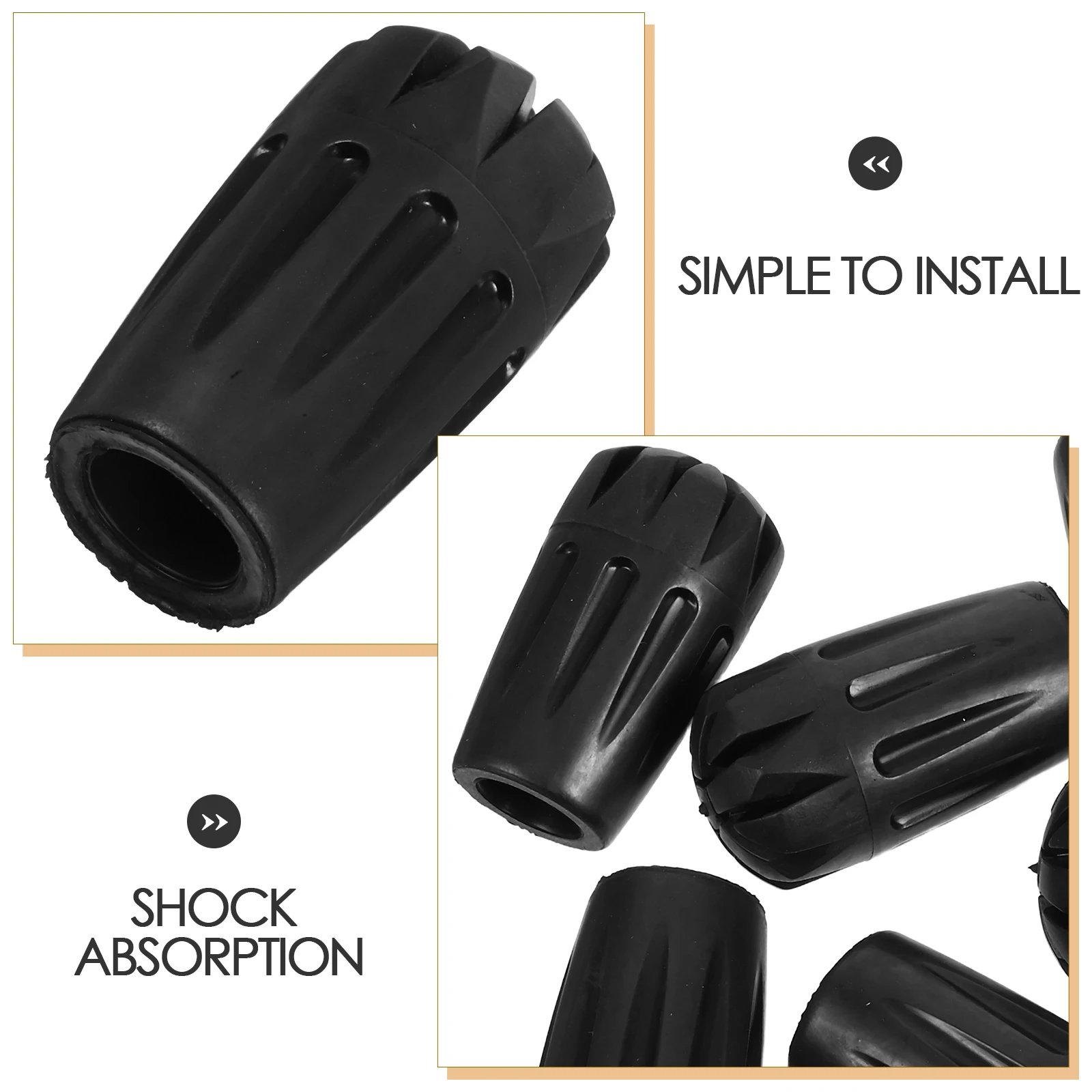 6 قطعة نصائح القطب الرحلات استبدال المشي لمسافات طويلة عصا للمشي ينتهي دائم البلاستيكية قصب نصائح للرحلات في الهواء الطلق التنزه القطب الملحقات #4