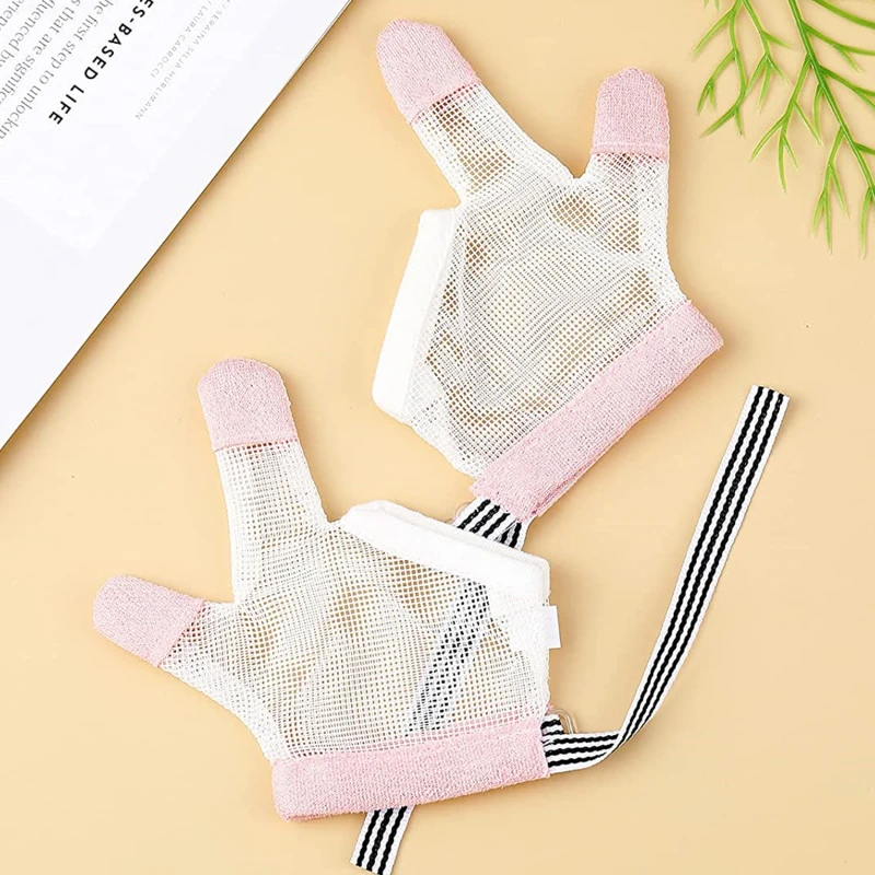 1 Pair Anti Biting Eat Hand Protection Gloves Children Infant Baby Prevent Bite Fingers Nails Glove For Toddle Kids Harmless Set