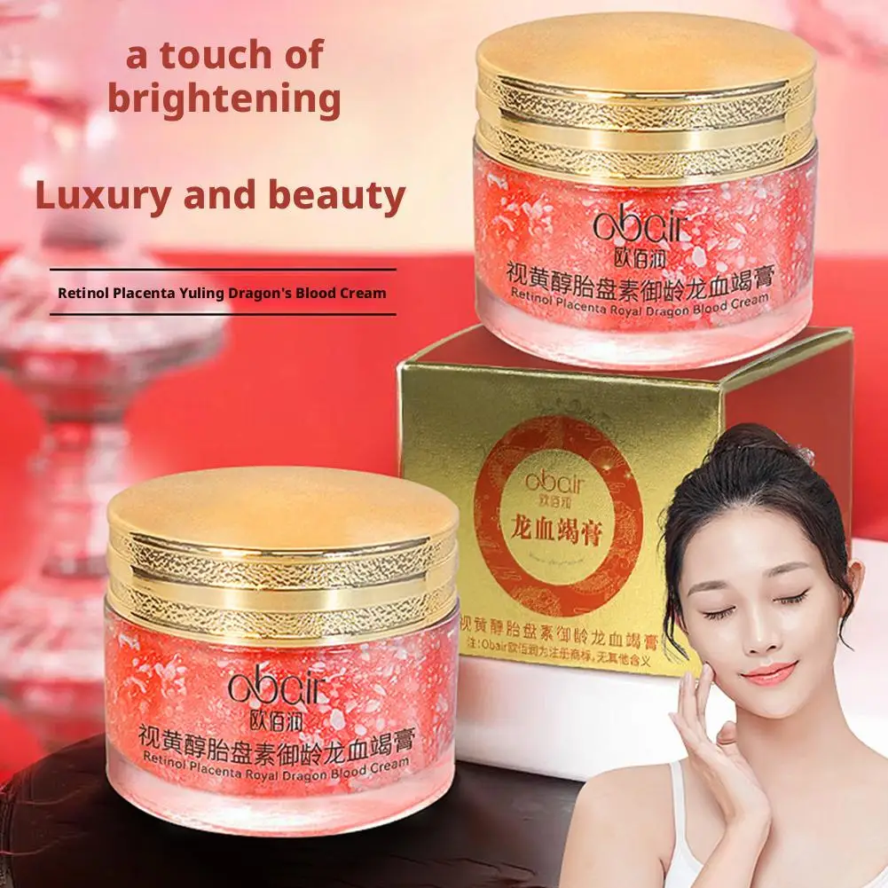 드래곤스 블러드 레티놀 태반 페이스 크림, 보습 및 영양 공급, 젊어지게 하는, 탄력 강화, 주름 방지 크림 피부용 T9C1