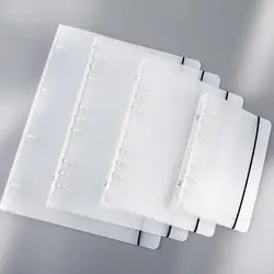 Matte Translucent Strap Binder PP Material A4/B5/A5/A6 Band Hand Ledger Cover Shell Adhesive Six/nine-hole Folder Elastic K6O7