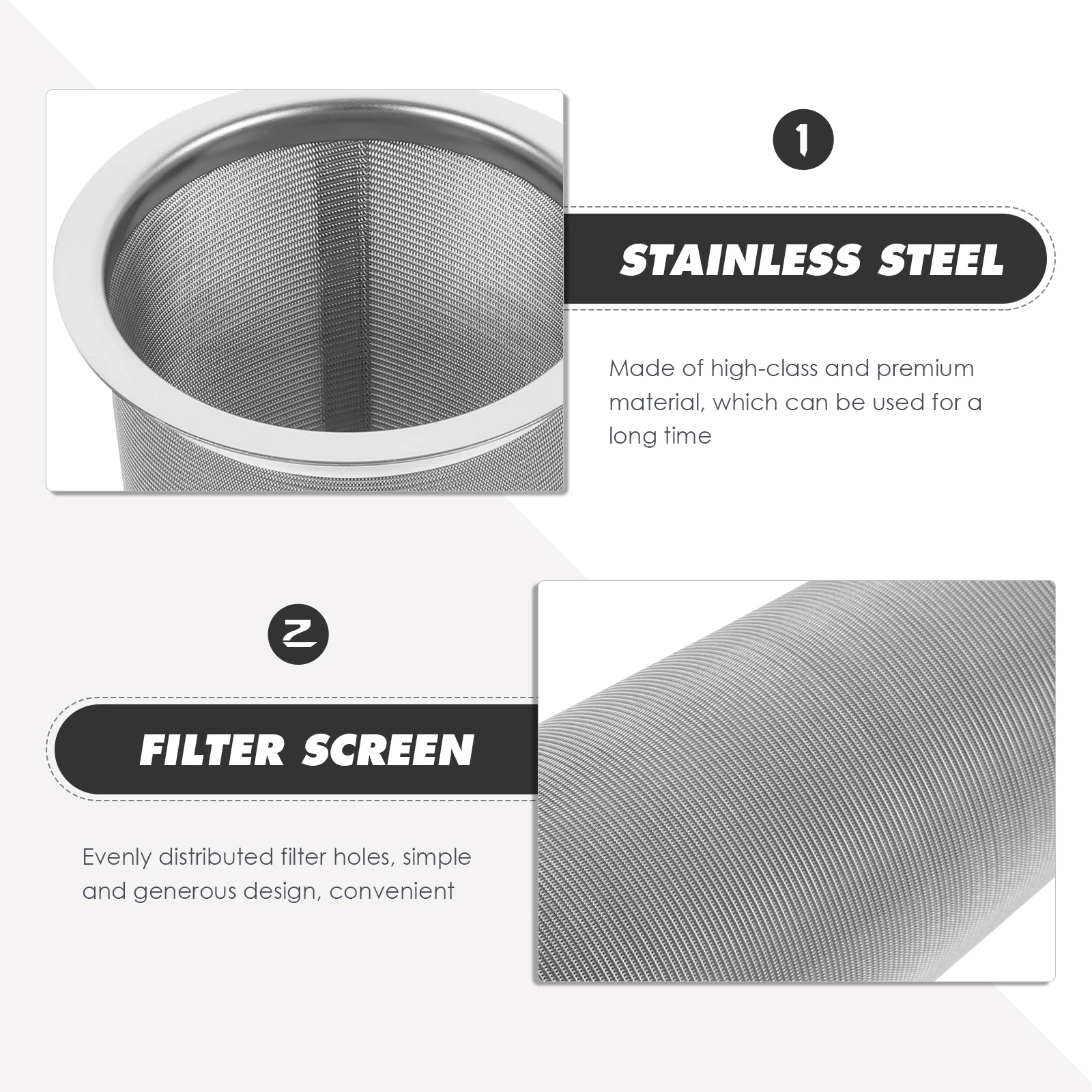 

Stainless Steel Coffee Filter 8x15cm Fine Mesh Cold Brew Strainer Tea Infuser Mason Jar Accessory Fruit Juice Maker