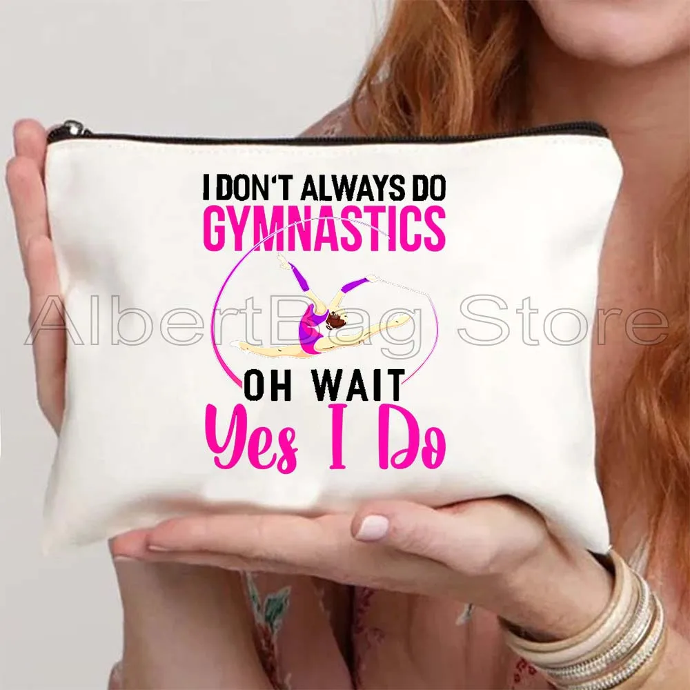 Ballet Ballerina Dancer Aerialist Aerial Yoga Silks Aerobics Gym Aerial Hoop Lyra Cosmetic Makeup Toilet Bag Pencil Case Pouch