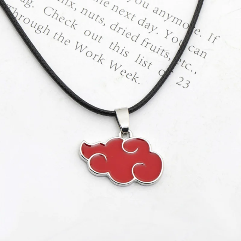 Necklace Anime Ninja Peripheral Xiao Organization Red Cloud Clothing Keychain