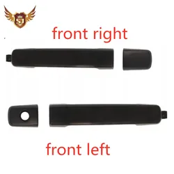Exterior Door Handle for Nissan QASHQAI 2011 NAVARA 05-15 D40 NP300 PATHFINDER TERRANO 05-12 chrome and black Smooth surface