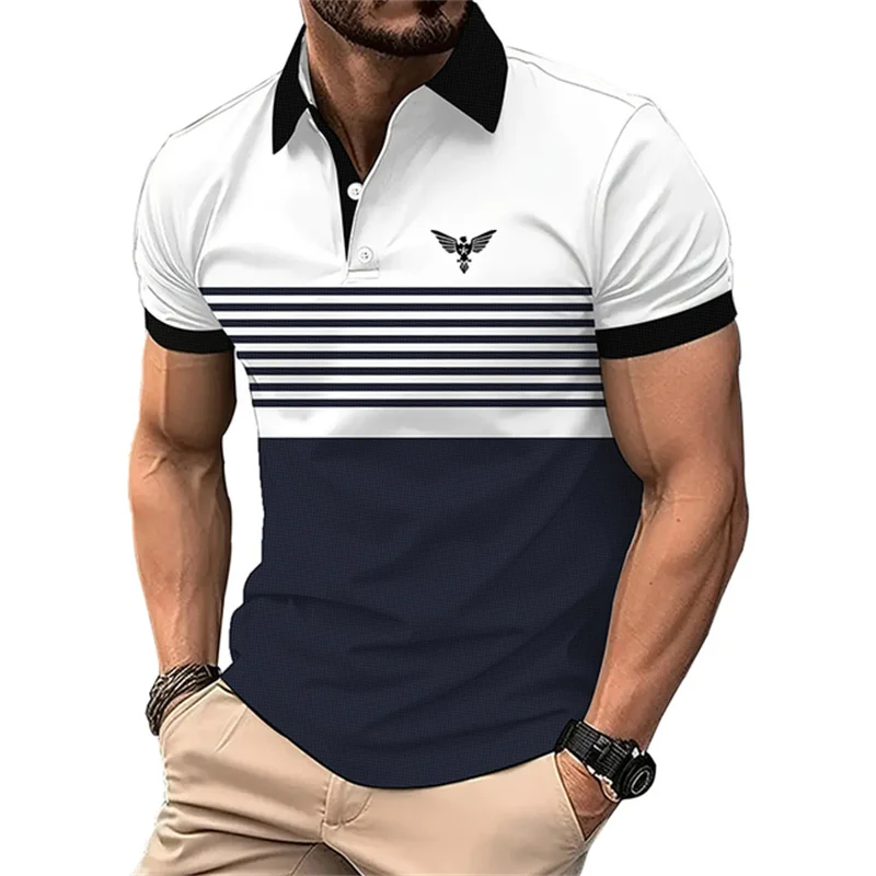 

Summer New Boutique Baita Men Polo Shirt Fashionable Business Leisure Trendy Clothing Street Leisure Short Sleeve Polo Neck Top