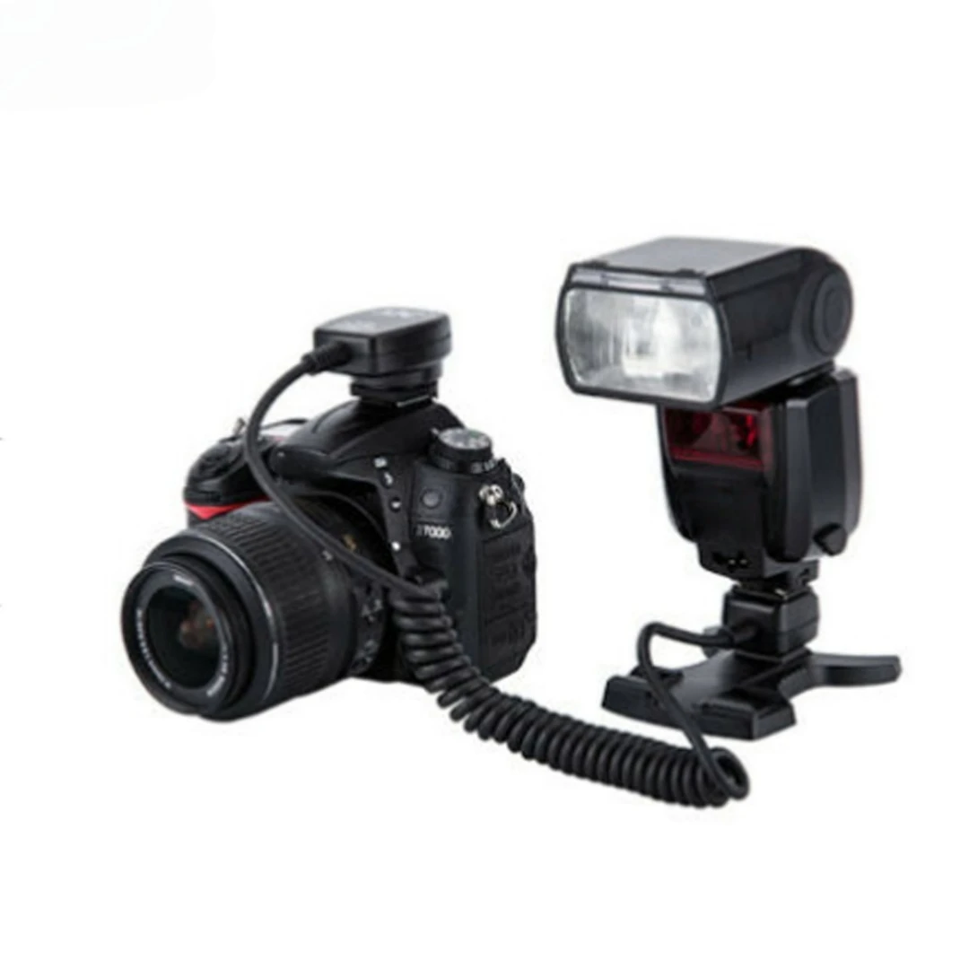 Professional TTL Hot Shoe Flash Sync Cable Off-Camera Connect Line Compatible with Nikon DSLR Mirrorless External Speedlight