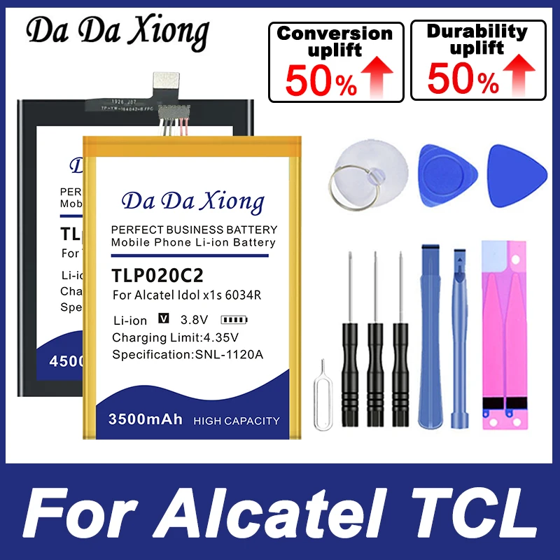 TLP040M7 Battery For Alcatel TCL Idol One Touch x1s 3X 3C 4 10 10L 20 T20 S720 Plex Pro Plus OT-8055 TAB1 TAB2 TLP078A1 4034D