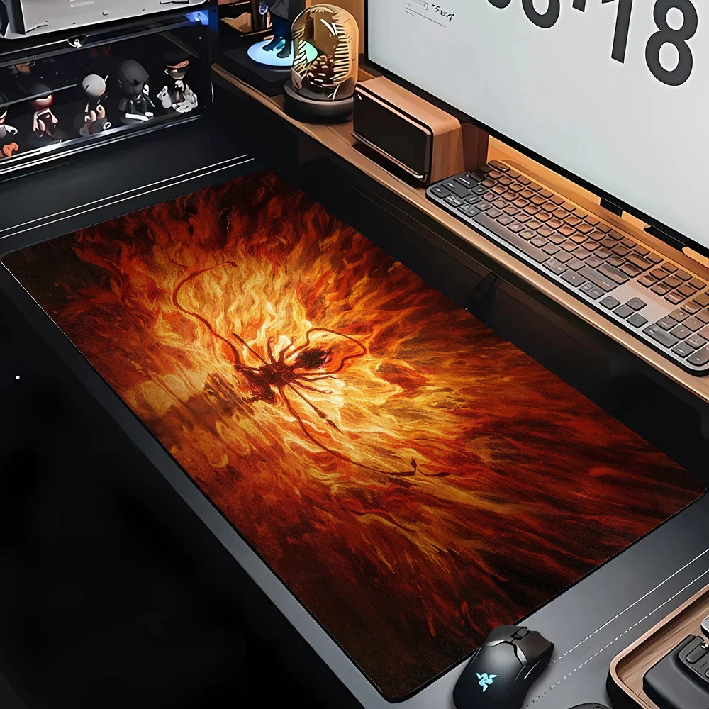 Mythical and Legendary Stories Nezha Large Size Non-slip Rubber Mouse pad Computer Gaming Accessories Keyboard Desktop Decor Mat