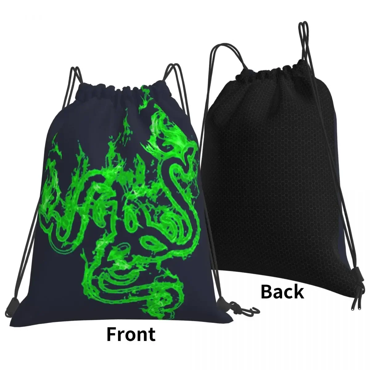 Razer (2) zaini moda borse portatili con coulisse borsa sportiva con coulisse borsa sportiva borse per libri per uomo donna studenti