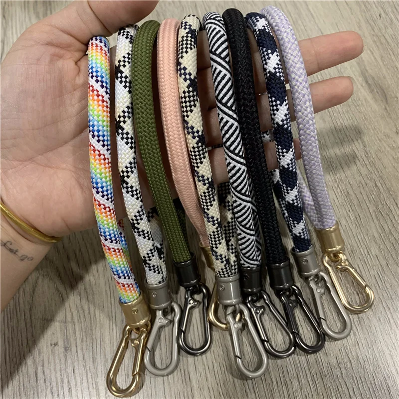 Universal Woven Phone Lanyard Personalized Wrist Strap Short Mobile Phone Rope Security Wristband Portable Anti-lost Phone Chain