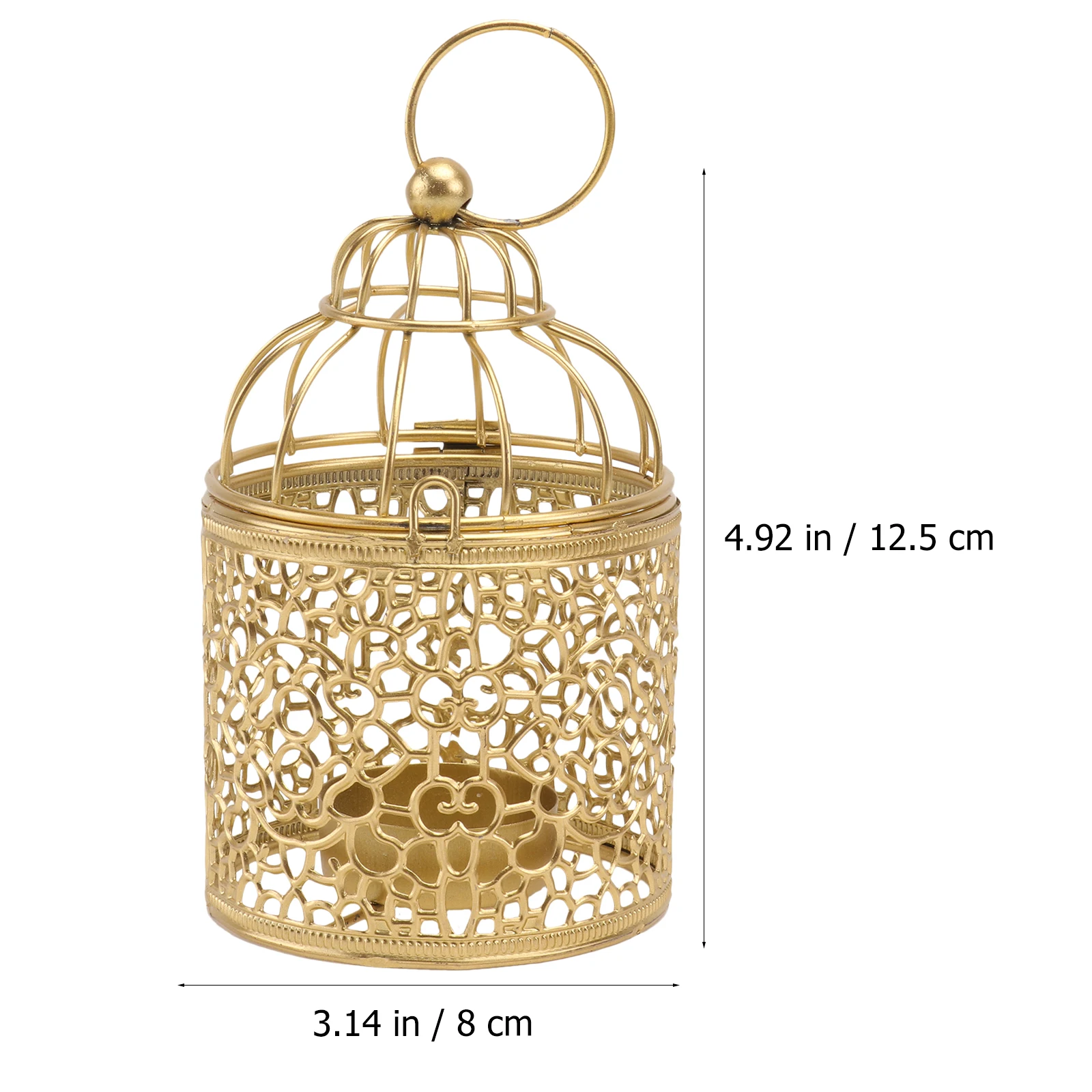 

1Pcs Birdcage Candleholder Creative Nordic Iron Stand Simple Home Decoration Cafe Bar Bedroom Birdcage Candleholder