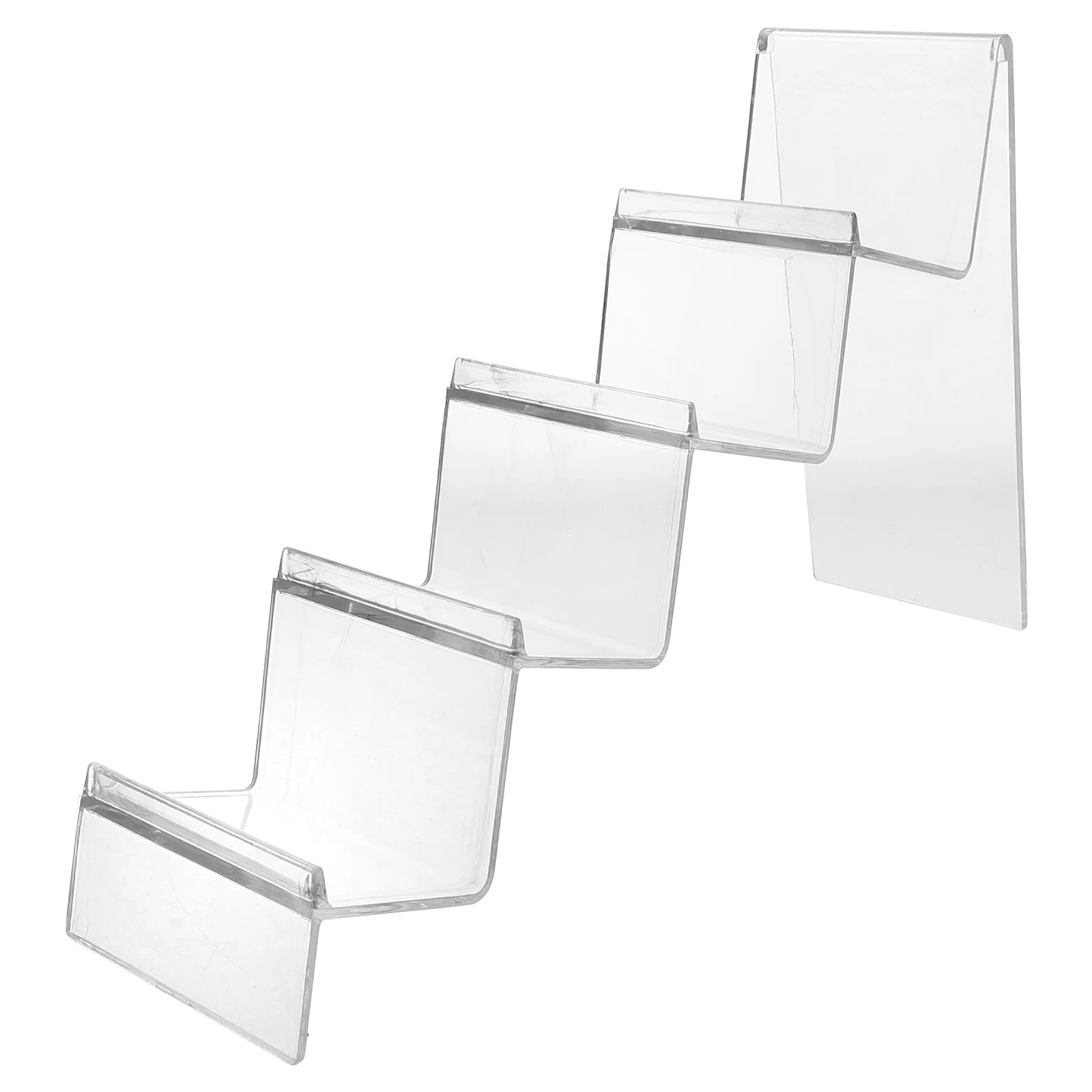 Suporte de exibição acrílico transparente carteira bolsa cremalheiras alta transparência estrutura em camadas óculos de sol titular sacos de solução varejo