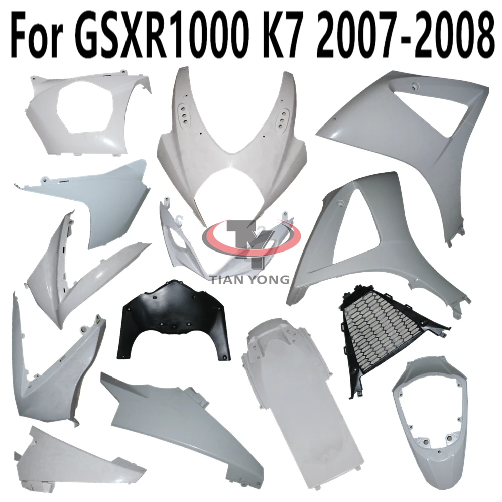 Unpainted Fairing For GSXR1000 GSX GSXR 1000 2007-2008 K7 Motorcycle Pack left right Injection Bodywork Components