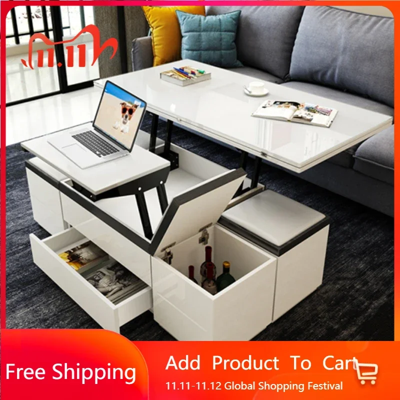 

Японский журнальный столик в твердом переплете для хранения, роскошный многофункциональный складной журнальный столик, дизайн, роскошная уникальная мебель Mesa Centro