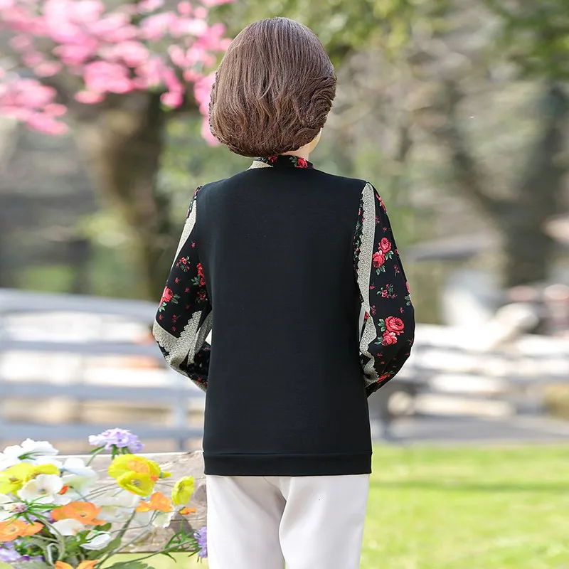 Female Clothing Printed Bowtie collar Shirt Bandage Spring Autumn New  Patchwork long sleeves Blouse