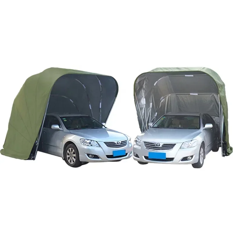 Outdoor Semi-automatic Removable Stainless Steel Telescopic Folding Folding Garage Tent