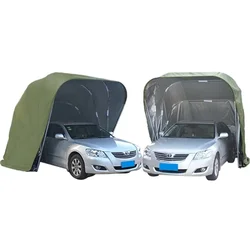 Outdoor Semi-automatic Removable Stainless Steel Telescopic Folding Folding Garage Tent