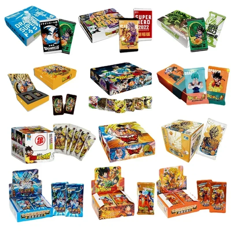 

Dragon Ball Collection Card Shiny Son Goku Saiyan Vegeta Trading Proxy Flash Cards Gam Anime Battle Carte for Children Gift Toy