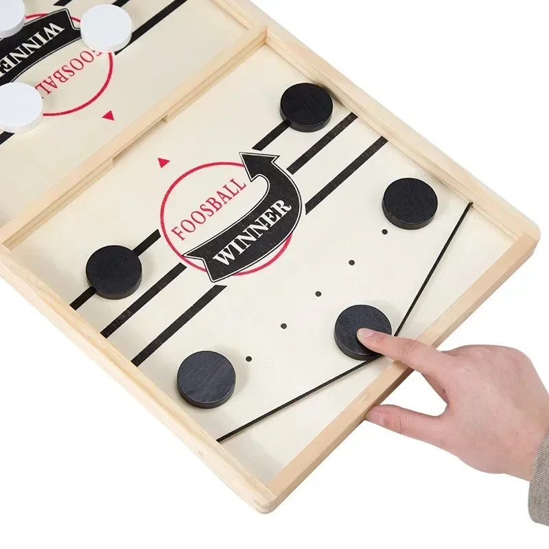 Giochi di biliardino Vincitore Gioco di hockey da tavolo Catapulta Scacchi Giocattolo interattivo genitore-figlio Gioco da tavolo veloce Sling Puck Giocattoli per bambini