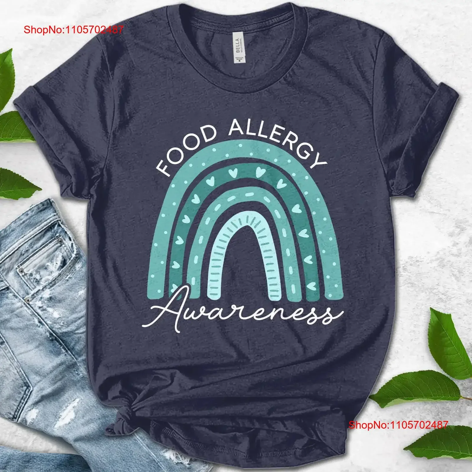 Food Allergy Awareness T Shirt Wear Teal in May for FPIES UMWS09 vintage Washed Soft streetwear Comfortable Slightly homme