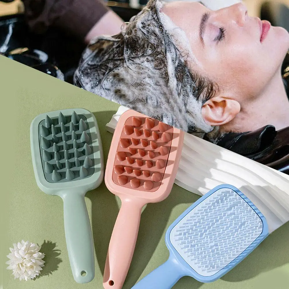 

Wet Hair Brushes Long Handle Double-Sided Comb Scalp Massage Items Small Styling Tool Useful Brushes Portable Daily Comb