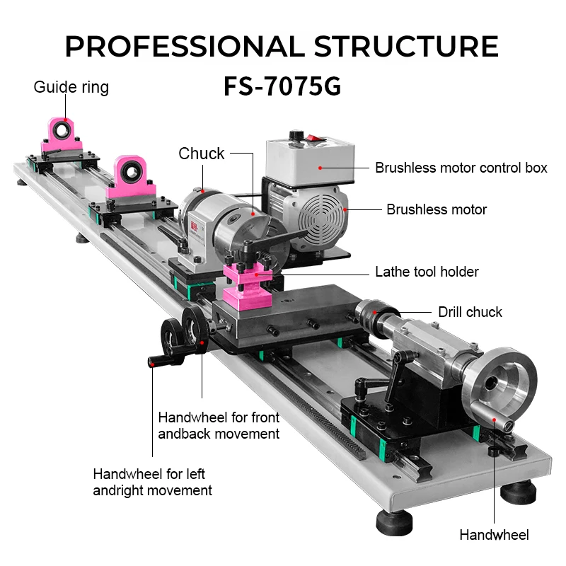 Po ol Cue Lathe New Variable Speed CE Certification  Upgraded Billiard Cue Snooker Pool Cue Repairing Lathe Machine for Workshop