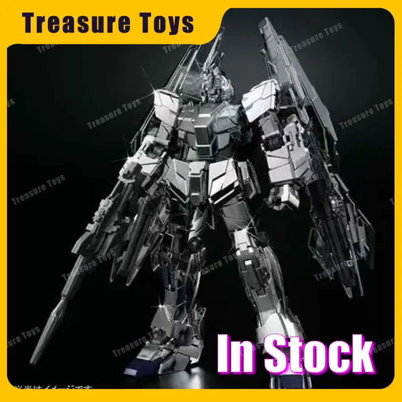 

New XINGDONG HG 1/144 Rx-0 Unicorn 03 Anime Figure RC Type Silver Coating Assembly Plastic Electroplating Model Toy Holiday Gift