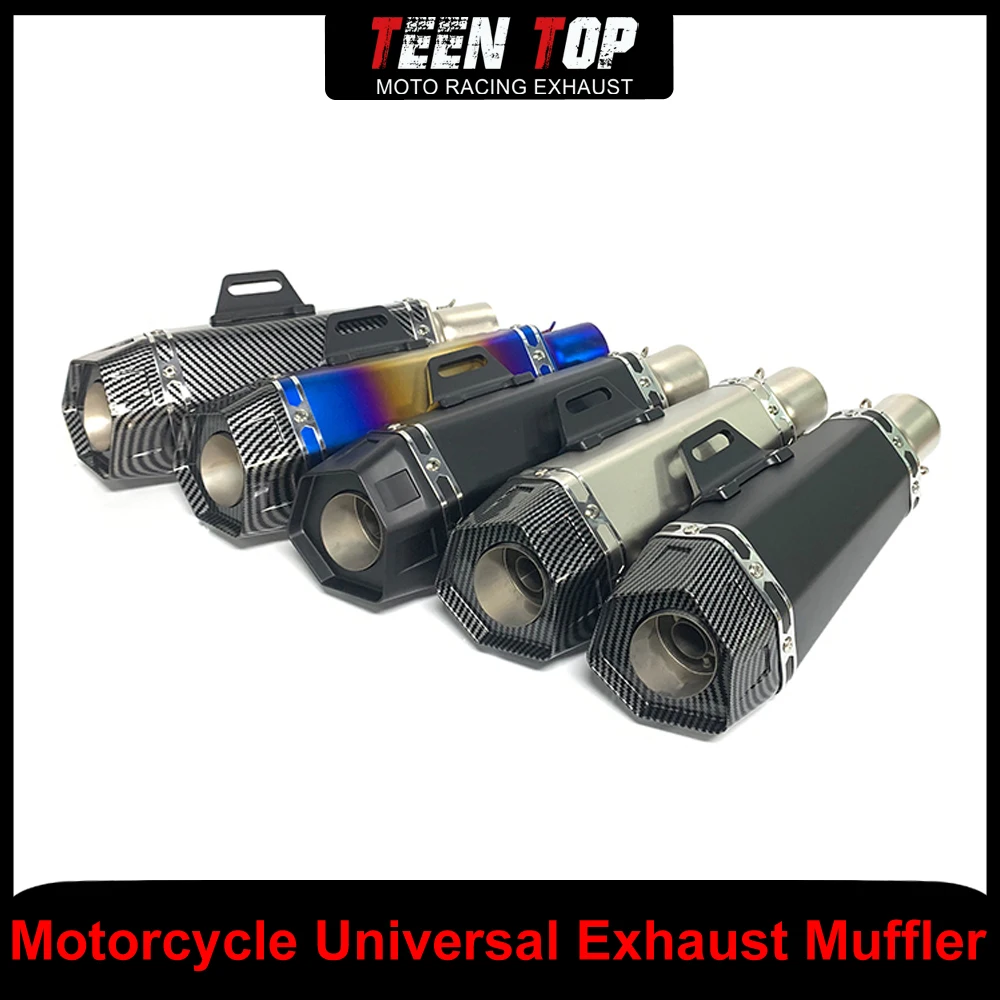 

Stainless Steel Motorcycle Exhaust Systems For Ninja400 Z400 R3 Xmax300 Universal Exhaust Muffler Silencieux Moto Nmax155 Tube