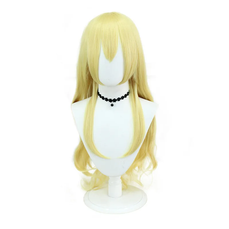 Peruka do cosplayu Idol Activity Starry Berry, złota, średniej długości, kręcone włosy, peruka syntetyczna