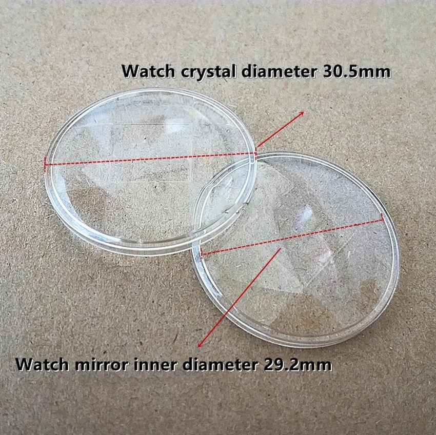 Watch Mirror 1177 Series Accessories Grid Glass Plastic Cover Crystal for 2789 Movement Inner Diameter 29.2mm Outer 30.5mm