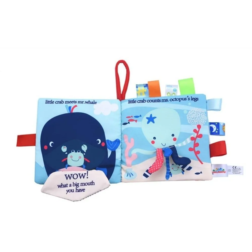 Funny Baby Learning Book Busy Book Sensory Book Cloth Book Colorful Smooth Surface Early Learning Enlightenment Book