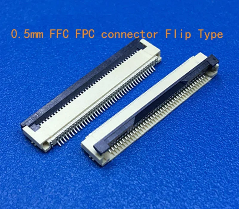 2000pcs FFC/FPC connector 0.5 mm 4 5 6 8 10 12 14 16 18 20 22 24 26 28 30 PIN Bottom Contact Right angle SMD fpc reel packaging