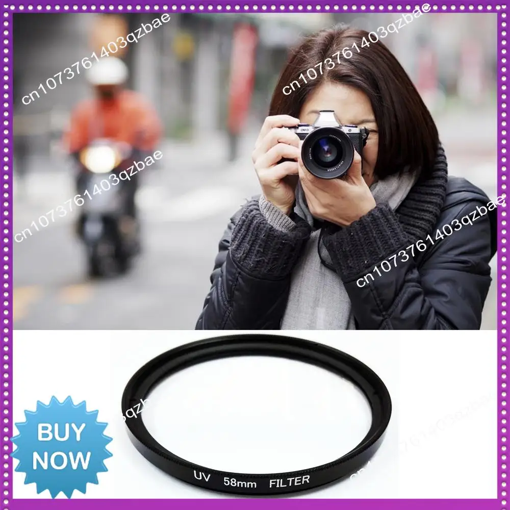 Hot Ltem UV Filter 58Mm Lens Protection For Camera Filter EOS 500D 1000D,Black