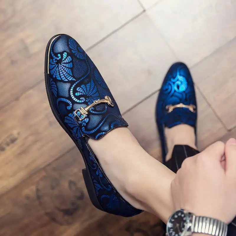 Italian Leather Shoes Men Dress Loafers Brand Business Formal Shoe Slip on Mocassins Barber Wedding Party Shoe Sapato Social