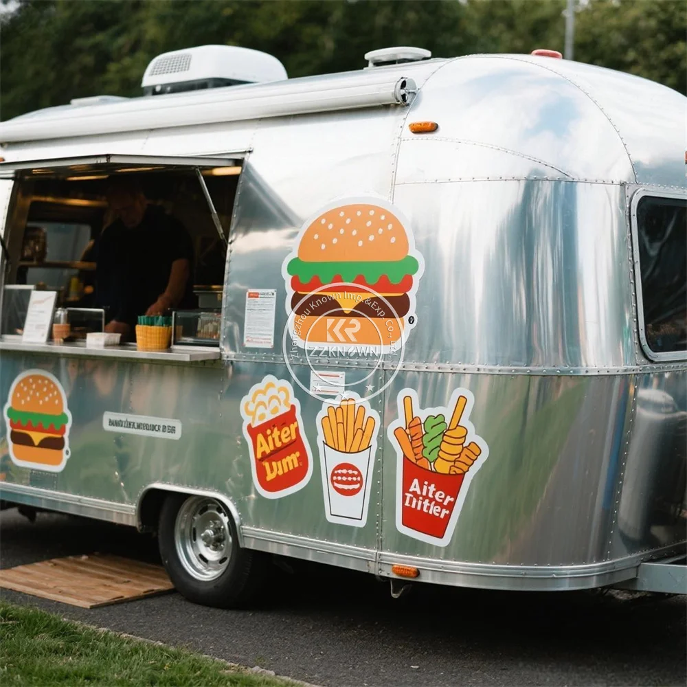 Commercial Kitchen Equipment Street Hot Dot Ice Cream Cart Food Cart Kiosk Food Truck Trailer with Full Kitchen