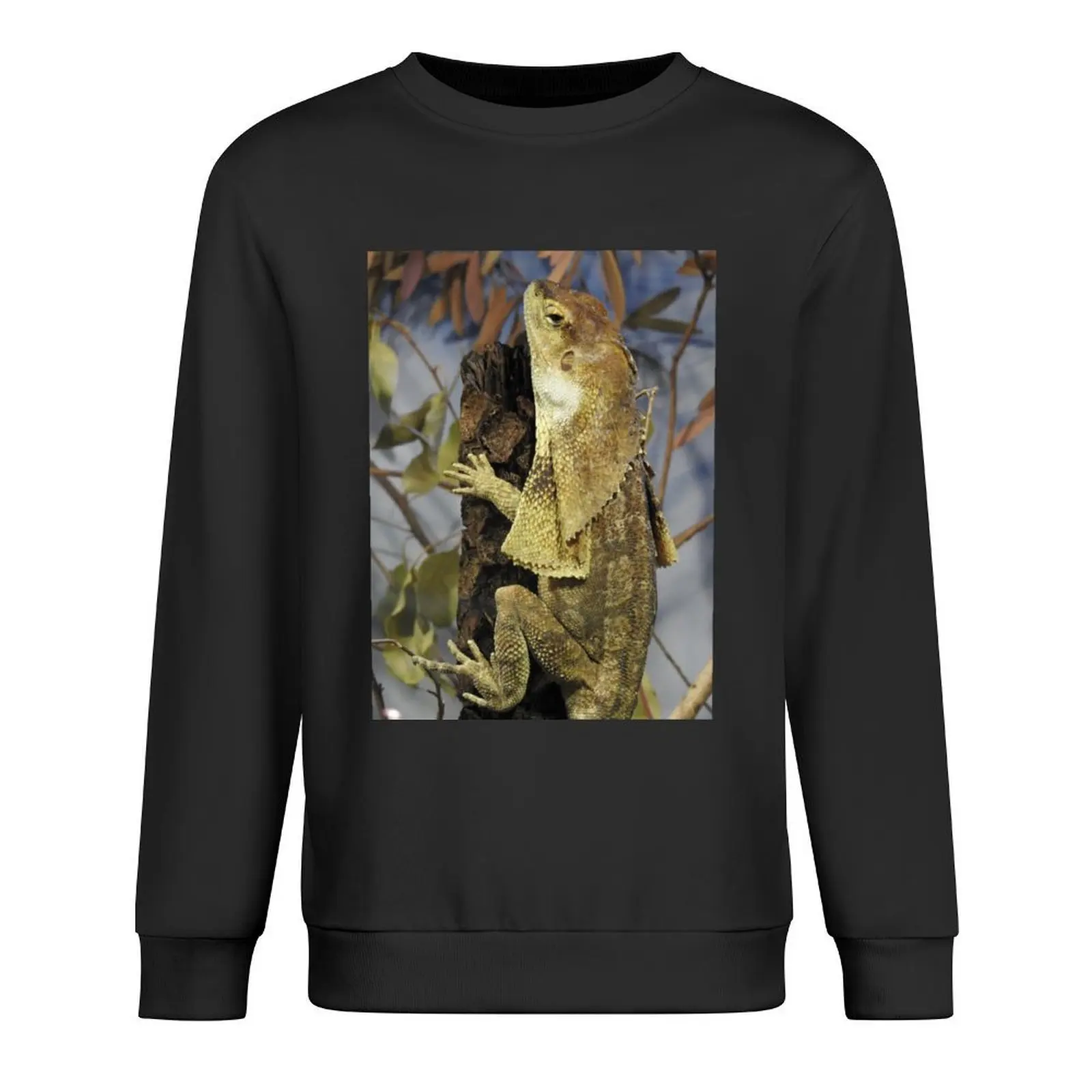 

Frilled-neck Lizard Pullover fashion men tracksuit men graphic t shirts men clothes aesthetic sweatshirts