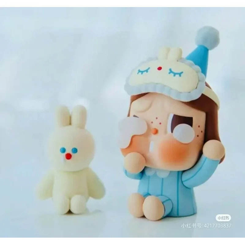 Crybaby Blue Pajama Elevator Kawaii Ornaments Figurines Home Decor Desktop Model Dolls Gilrs Heart Gift Model Toys  gift