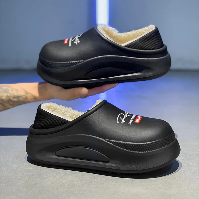 

Зимние плюшевые домашние сандалии унисекс для мужчин и женщин, пара, оригинальная домашняя обувь на плоской подошве, мягкая модная нескользящая обувь высокого качества для спальни