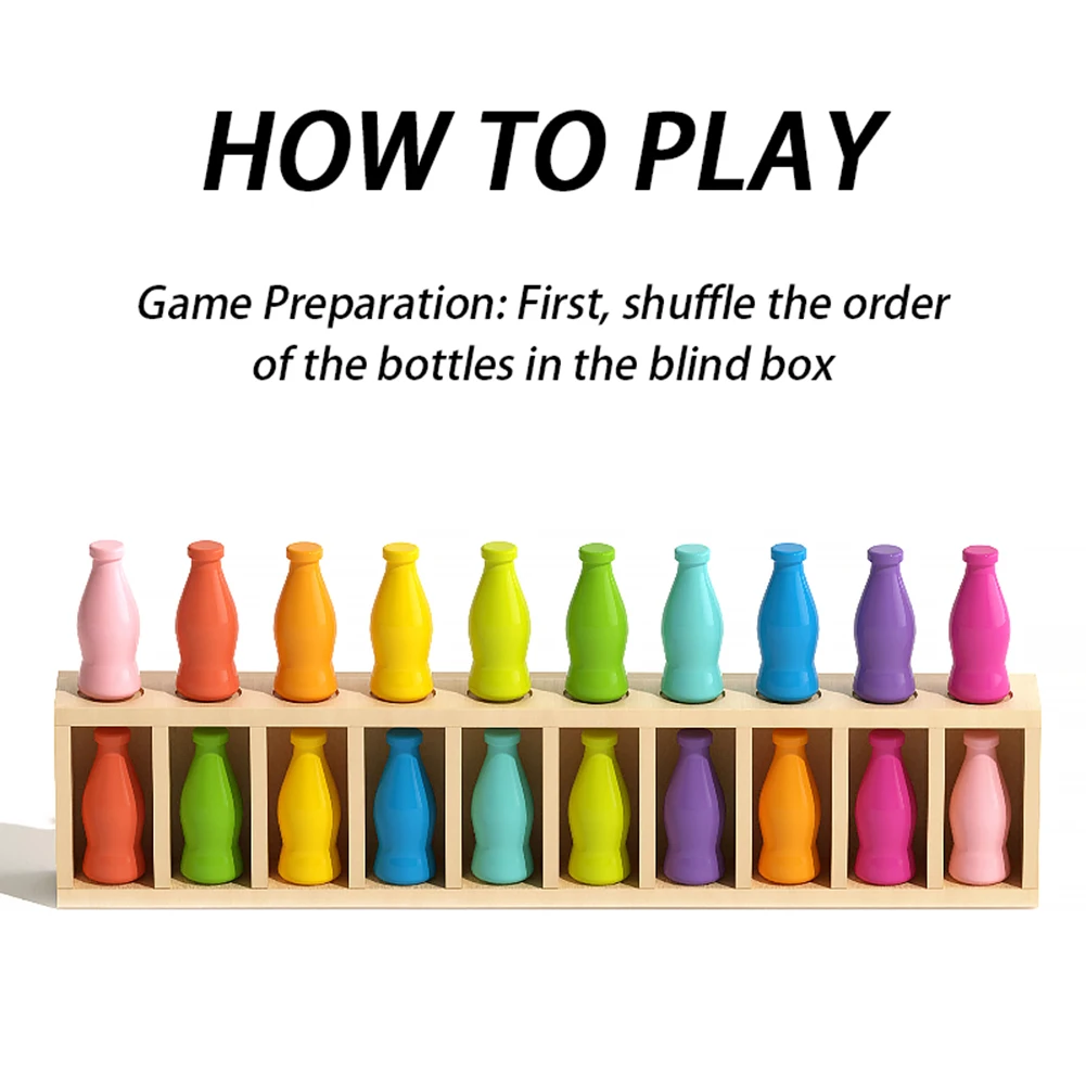 Gioco di sfide per abbinamento bottiglie Gioco di interazione di gruppo divertente per feste