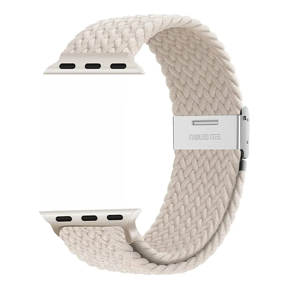 Braided Solo Loop For Apple watch band 44mm ultra-2 49mm 45mm 46 42-40mm-41mm Elastic bracelet iWatch series 10 9 8 se 6 7 5 4 3