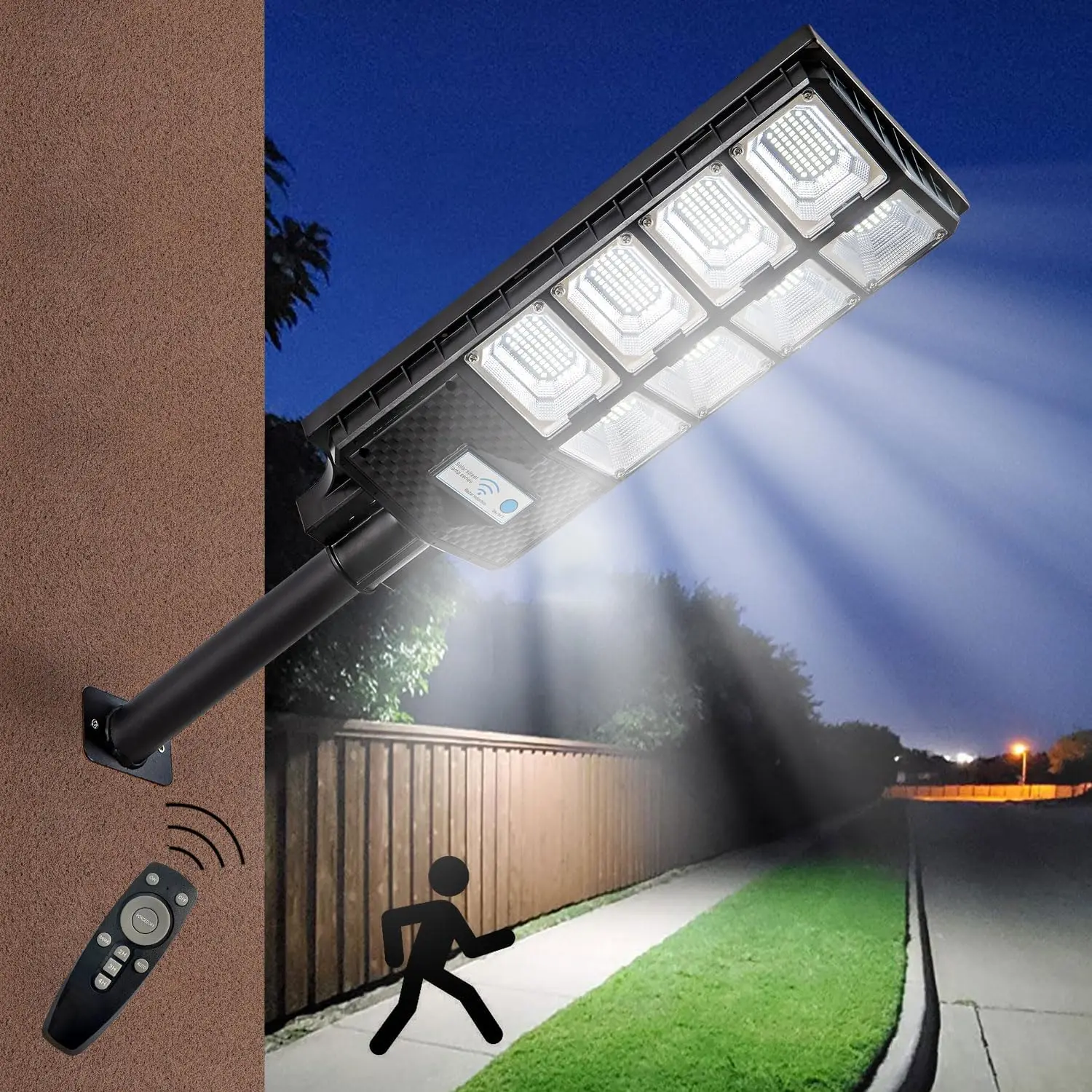 

Solar Lights Outdoor Waterproof, Motion Sensor Dusk to Dawn Garden Pathway Lights