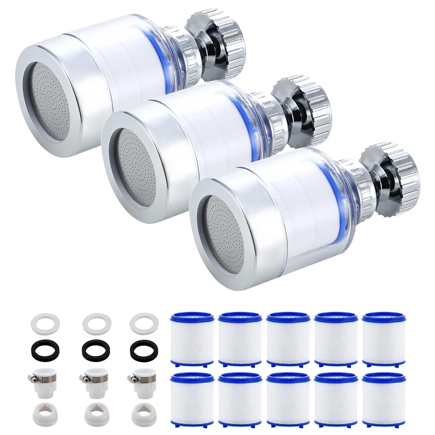 

Faucet Filter Element Water Purifier Filter Shower PP Cotton Filtration For Kitchen Bathroom Remove Chlorine Heavy Metals