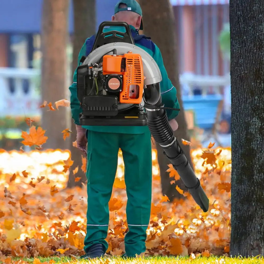 63CC High Strength Leaf Blower 2-Stroke Engine Snow Blowers 665 CFM Garden Power Tools for Lawn Care Yard Dust Debris